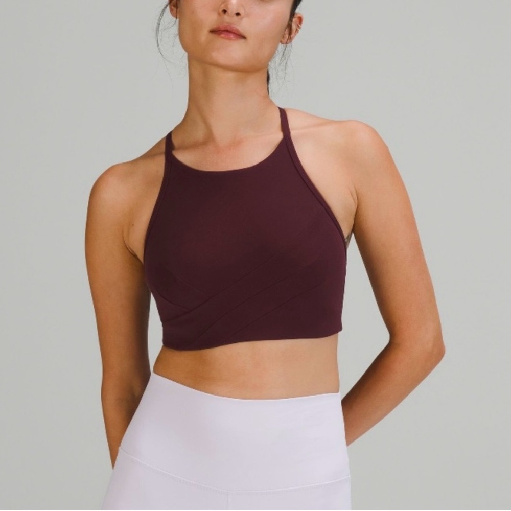 Lululemon FLOW Y WRAP-FRONT HIGH-NECK BRA - Size 6
